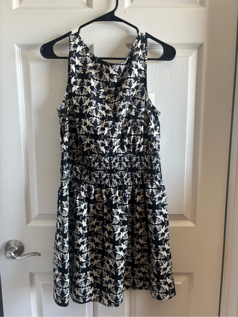 Universal Thread Black and Cream Floral Tank Dress - Picture 1 of 5